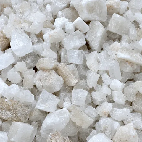 Close-up of white rock salt crystals (generic photo)